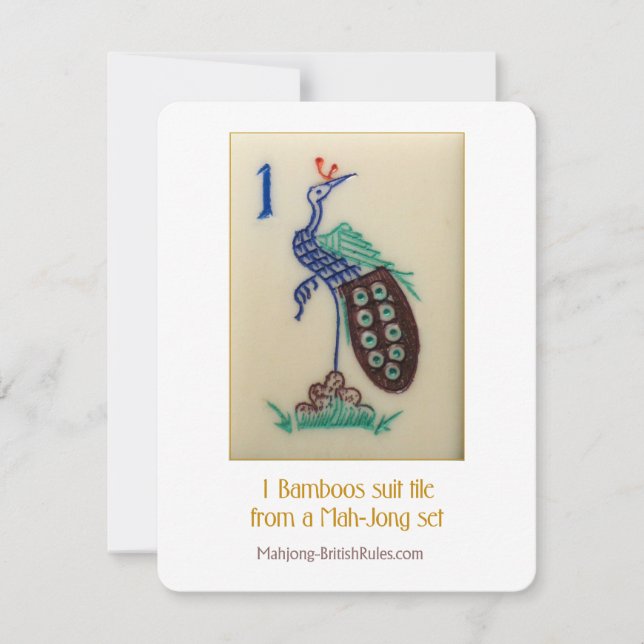 1 tuile de costume de bambous - carte explicative (Devant)