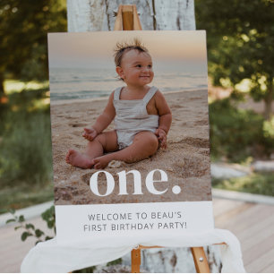 1er anniversaire Affiche de bienvenue photo