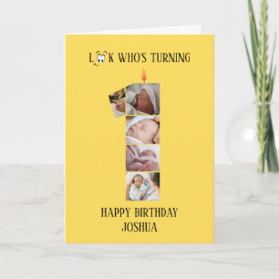 1er anniversaire Carte photo