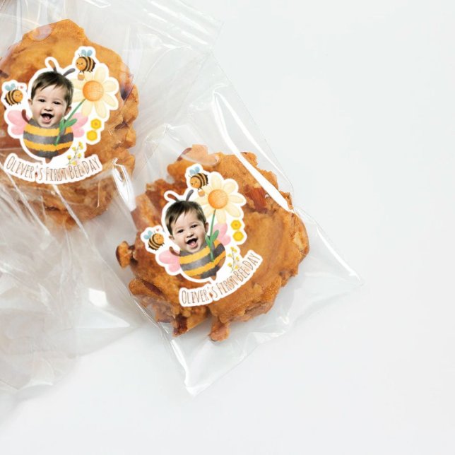 1er Anniversaire Custom Bee Sticker Party Favorise (Créateur téléchargé)