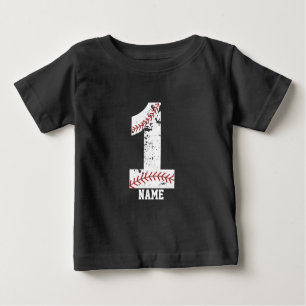 1Er anniversaire de baseball t-shirt de la fête de
