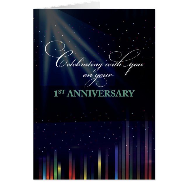 1er anniversaire de l'employé Ciel, Félicitations  (Devant)