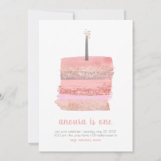 1er anniversaire Invitation | Fille 1er Anniversai