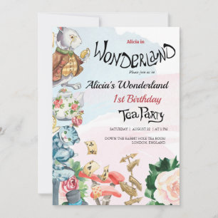 1er anniversaire Invitation   Tea Party