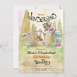 1er anniversaire Invitation   Tea Party