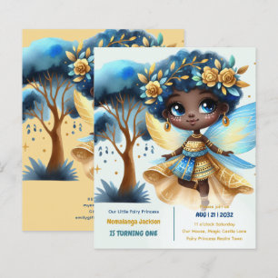 1er Anniversaire Petite Fée Princesse Africaine ON