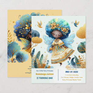 1er Anniversaire Petite Fée Princesse Africaine ON