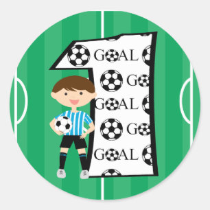 1er Anniversaire Stickers Objectif de Football Ble