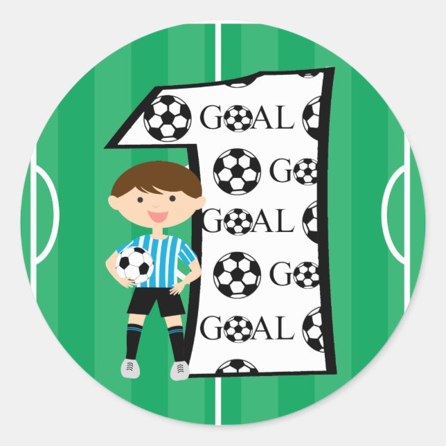 1er Anniversaire Stickers Objectif de Football Ble (Devant)