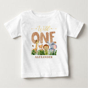 1er Anniversaire Wild One Jungle Baby T-shirt