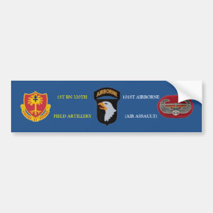 1ER BN 320E ARTILLERIE SUR LE TERRAIN 101E STICKER