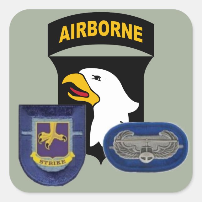 1ER BN 502D INFANTERIE 101E STICKERS AÉROBORNES (Devant)