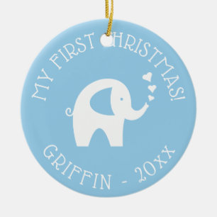 1er cadeau ornement d'arbre de Noël de bébé 20XX