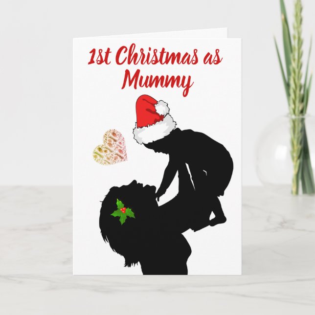 1er Noël en tant que carte de maman (Devant)