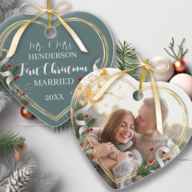 1er Noël Marié Nouveaux mariés 2 côtés (Créateur téléchargé)