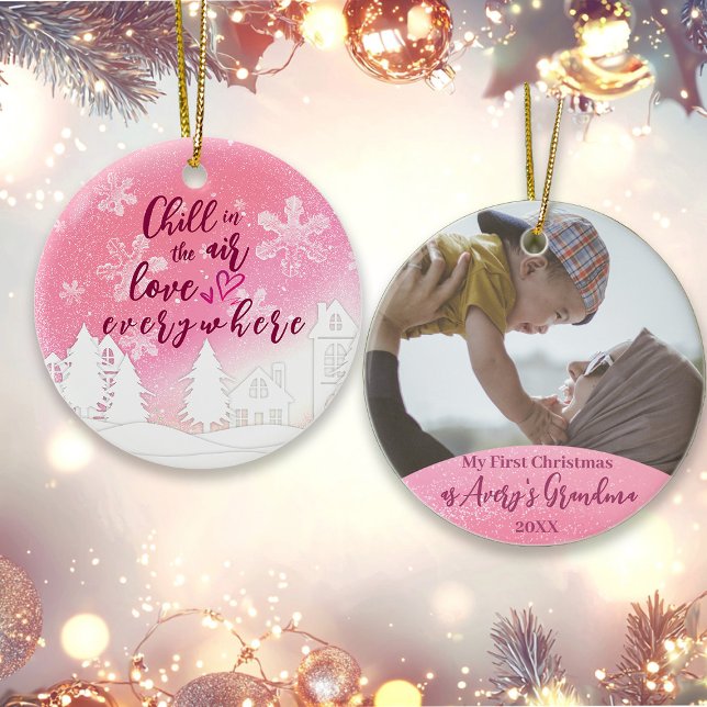 1er Noël rose comme grand-mère Photo (Créateur téléchargé)