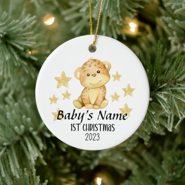 1er ornement de Noël pour bébé personnalisé (Arbre)