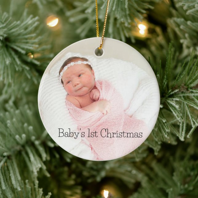 1er ornement en céramique de Noël pour bébé (Arbre)