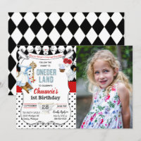 1er Premier Anniversaire Invitation Alice au Pays