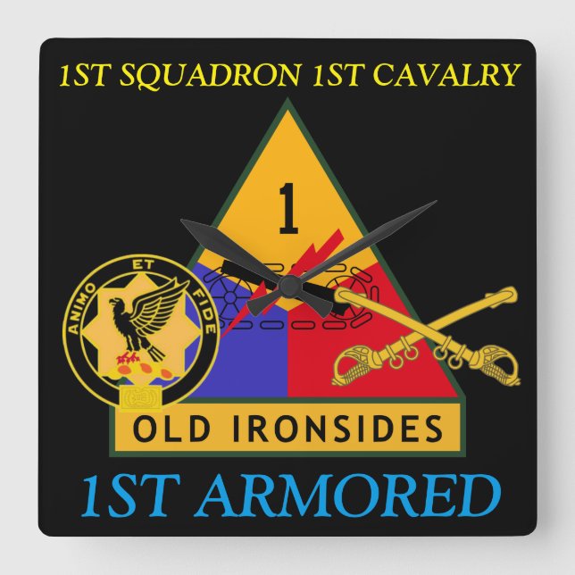 1ER SQUADRON 1ER CAVALRY 1ER HORLOGE ARMOIRE (Recto)