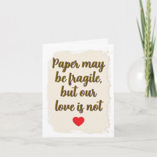 1ère carte d'anniversaire de mariage Papier premie