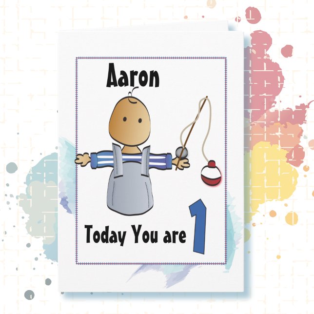 1ère carte d'anniversaire personnalisée pour lui (Créateur téléchargé)