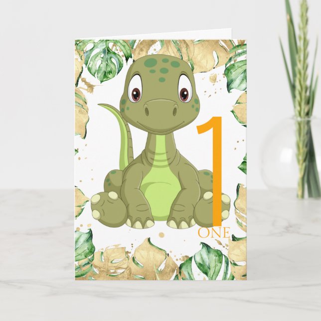 1ère carte Dinosaur Jungle (Devant)