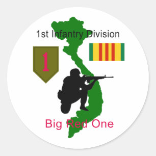 1ère division d'infanterie Stickers vietnamiens