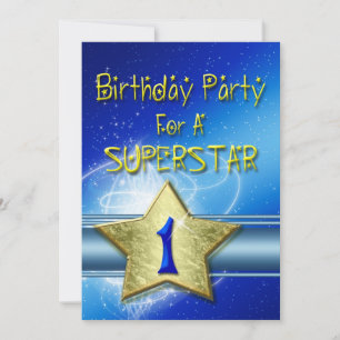 1ère fête d'anniversaire Invitation pour une super