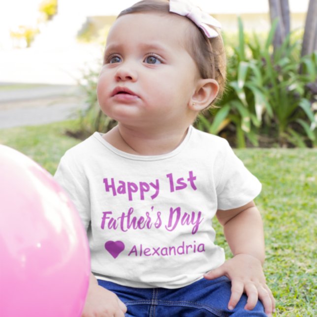 1ère Fête des pères T-shirt bébé (Créateur téléchargé)