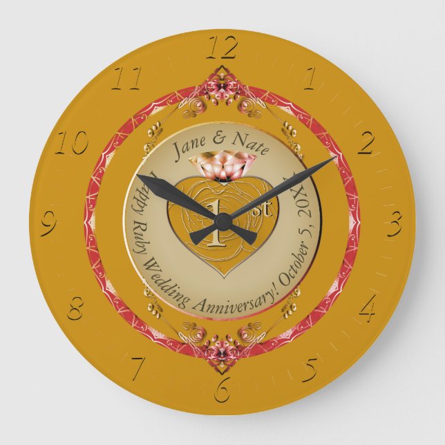 1ère horloge murale Mariage (Recto)