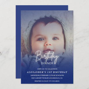 1ère invitation anniversaire Anniversaire Dîner Ph