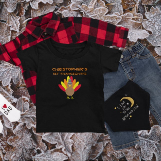 1ère T-shirt bébé Thanksgiving (Créateur téléchargé)