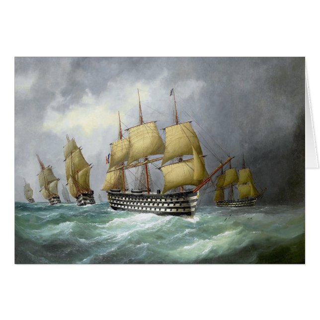1ers navires de guerre à vapeur 1884 (Devant horizontal)