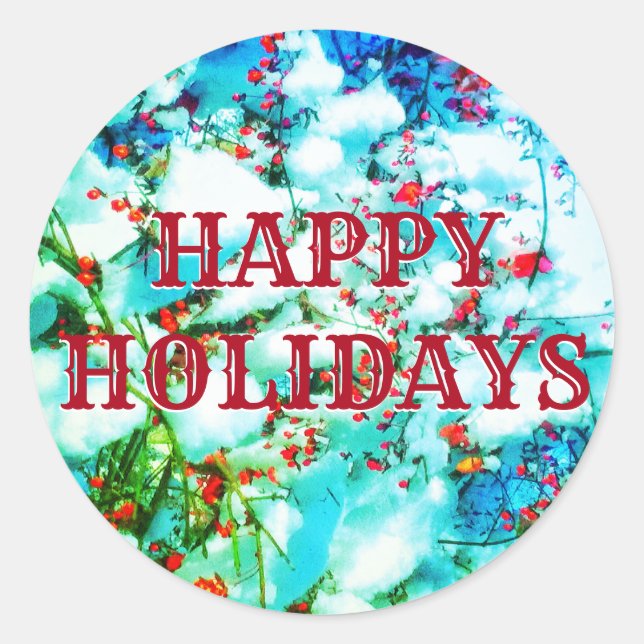 1HEUREUX VACANCES BERRIES STICKER (Devant)