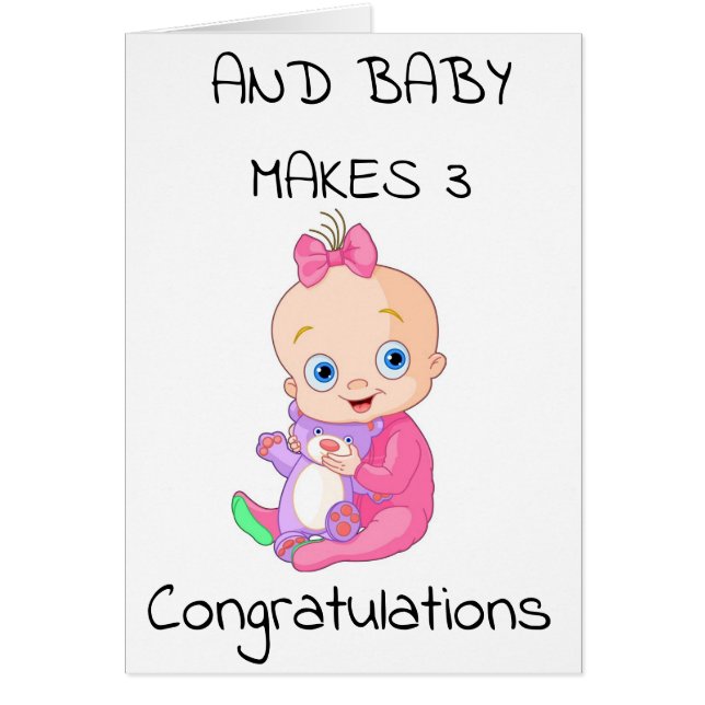 **1re FÉLICITATION DE BÉBÉ** & **FILLE DE BÉBÉ** F (Devant)