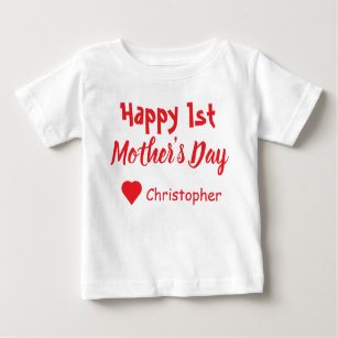 1re Fête des mères T-shirt bébé