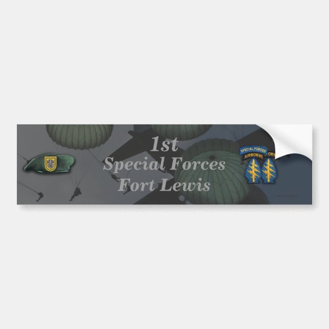 1re Sticker pour pare-chocs Fort Lewis (Devant)
