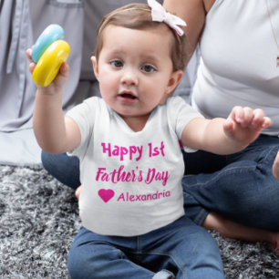 1st Father's Day Baby T-Shirt