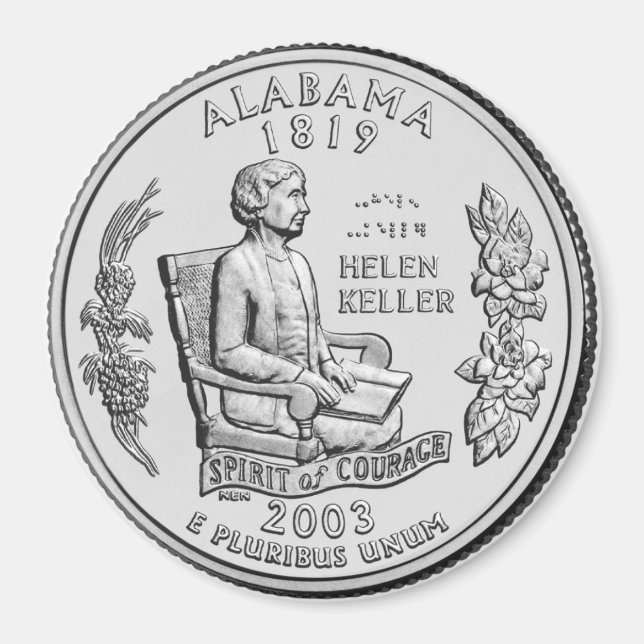 2003 Aimant du quartier d'état de l'Alabama (Devant)