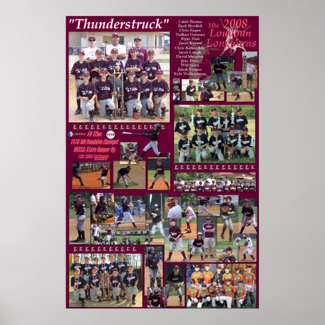 2008 10u Loudoun Longhorns Poster (Devant)