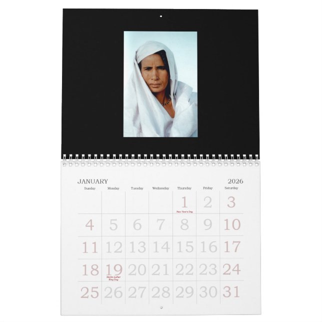 2009 visages archivistiques d'AZCA du calendrier (Jan 2026)