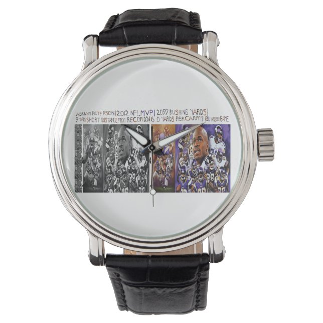 200 Portraits de Adrian Peterson Montre (devant)