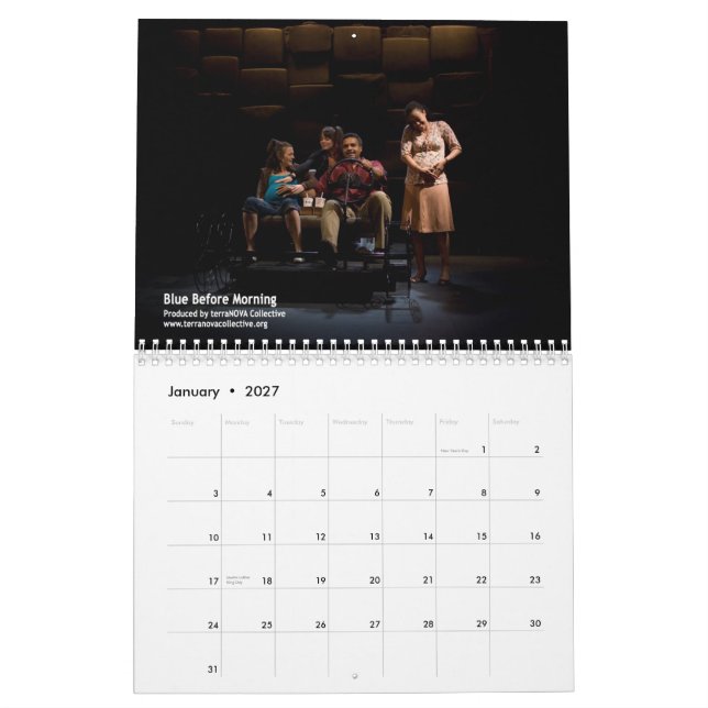 2010 IL attribue le calendrier mural (Jan 2027)