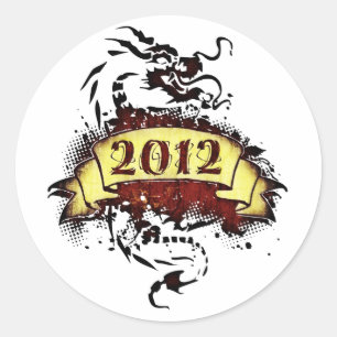 2012 - Année du Dragon - Stickers