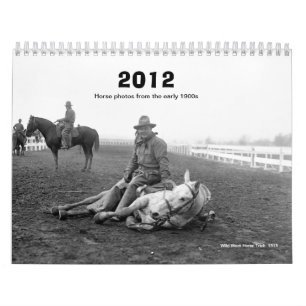 2012 calendrier - photos tôt de cheval des années