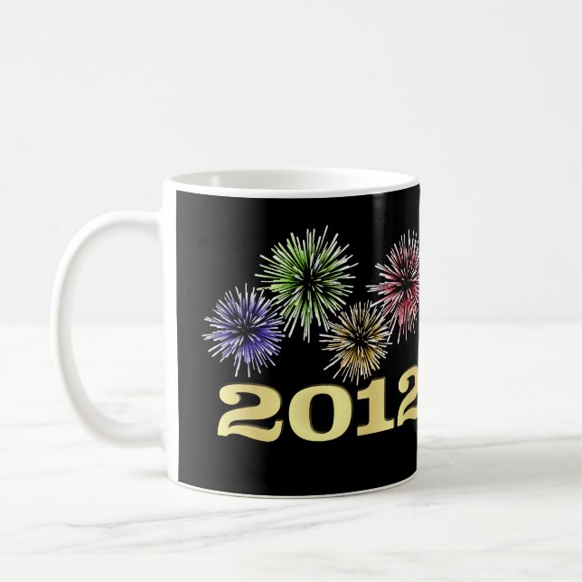 2012 nouvelles années d'Ève de tasse de cadeaux (Gauche)