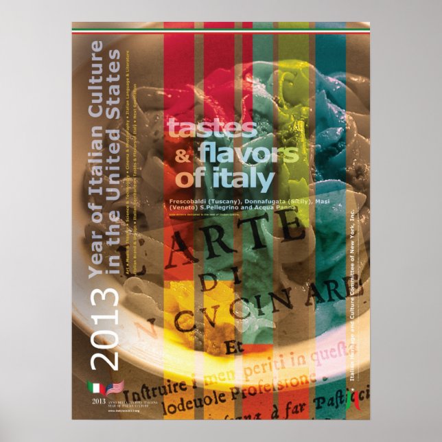 2013 Année de la culture italienne Italie Poster a (Devant)