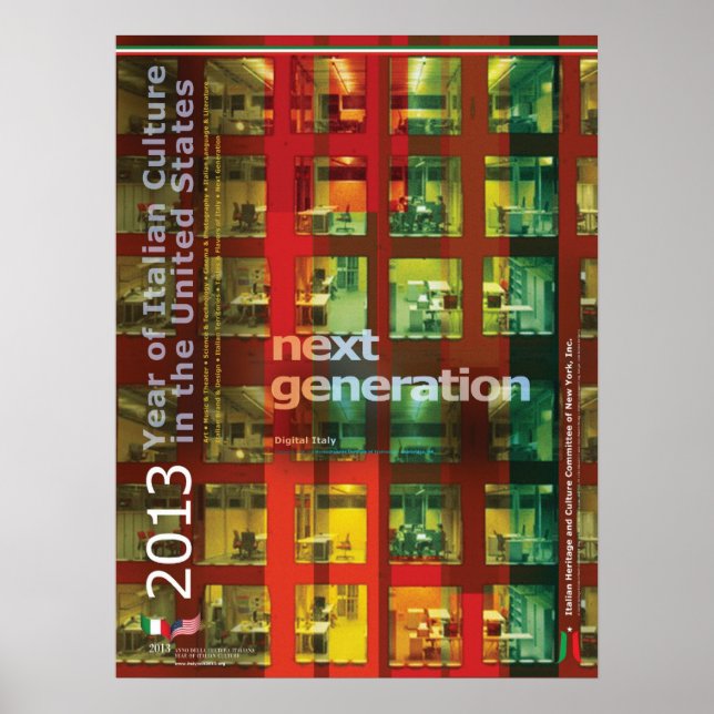 2013 Année de la culture italienne Poster Italie (Devant)