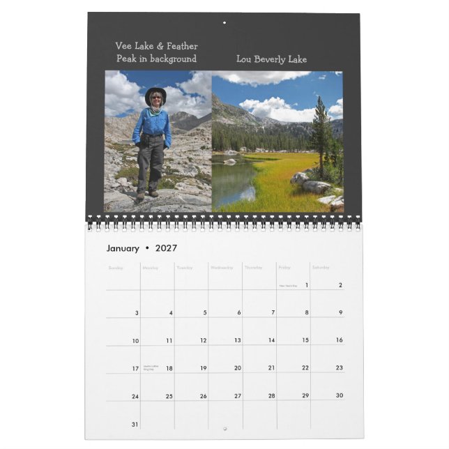 2013 sierras calendrier Marie LK et bassin de Lks (Jan 2027)